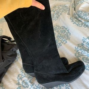 Aerosoles NEVER WORN size 9 black suede high boots